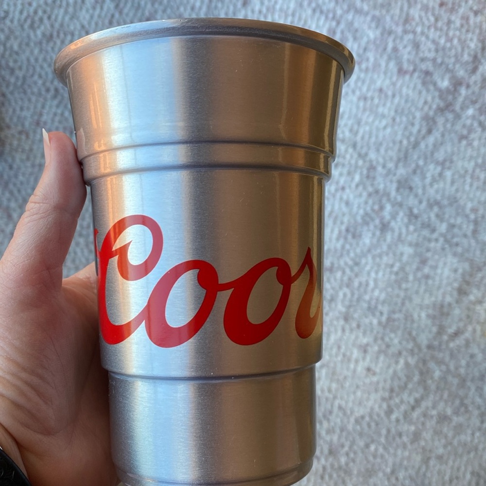 Coors Light metal cups